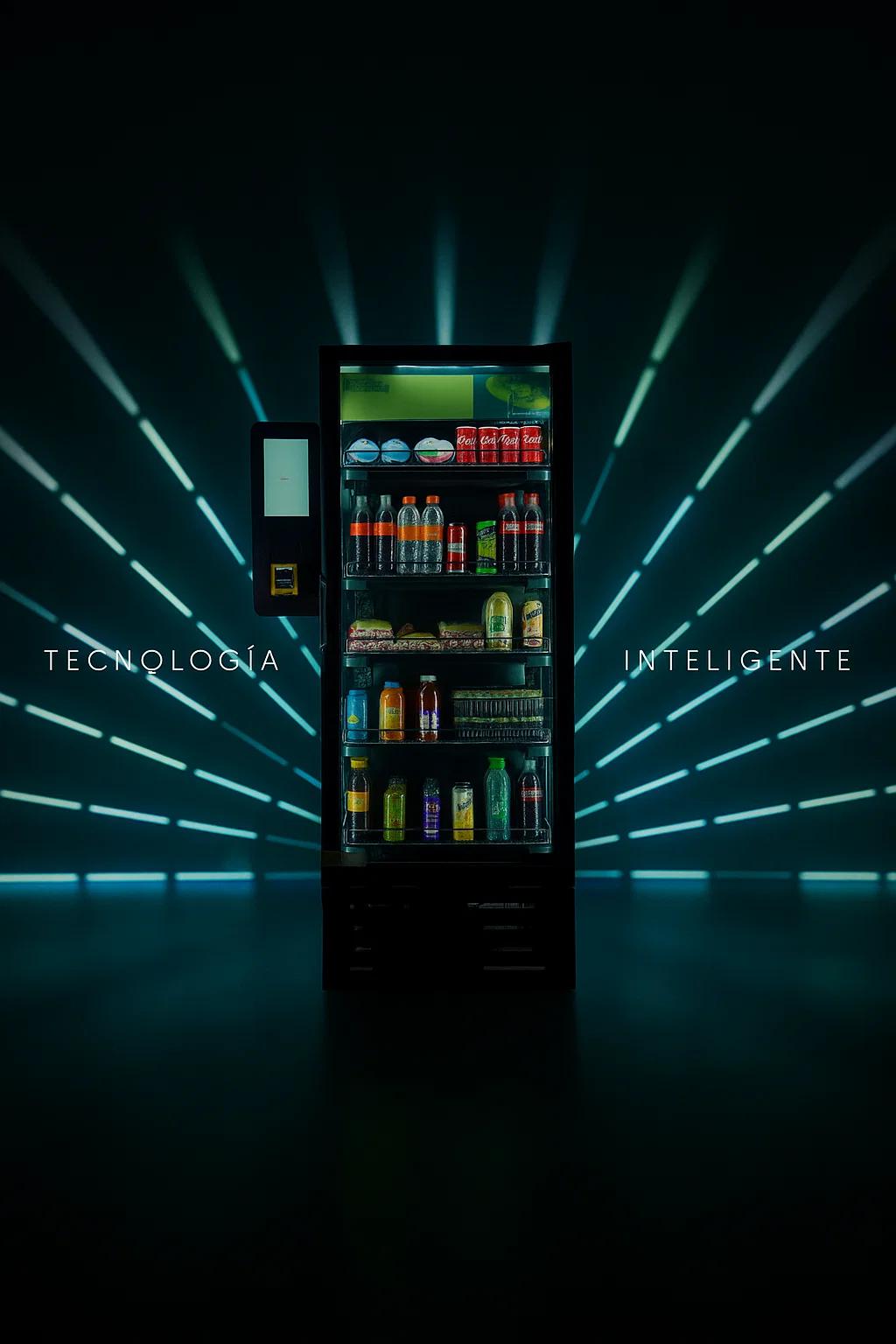 Tecnolog&iacute;a Inteligente - M&aacute;quina de vending moderna con productos