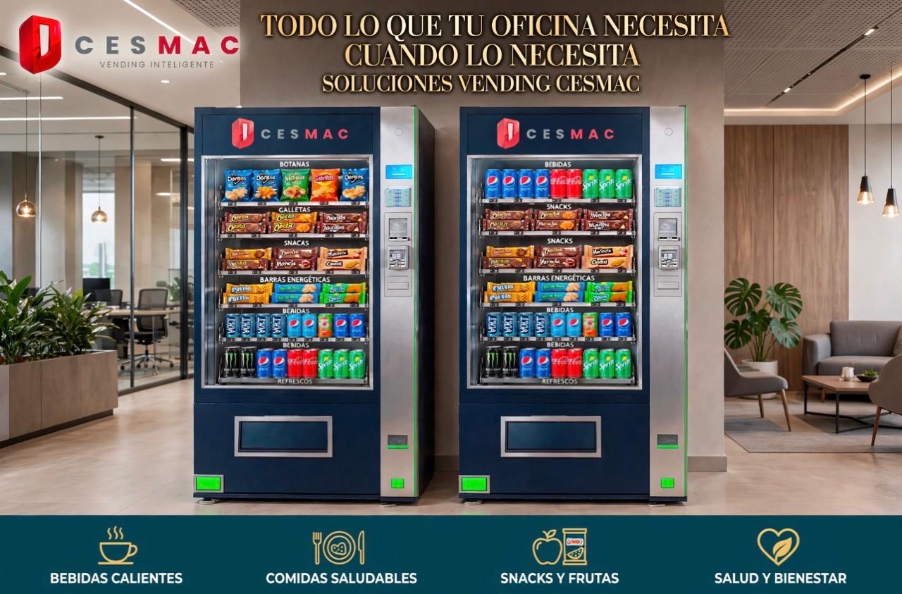 Máquinas vending CESMAC para oficinas y empresas