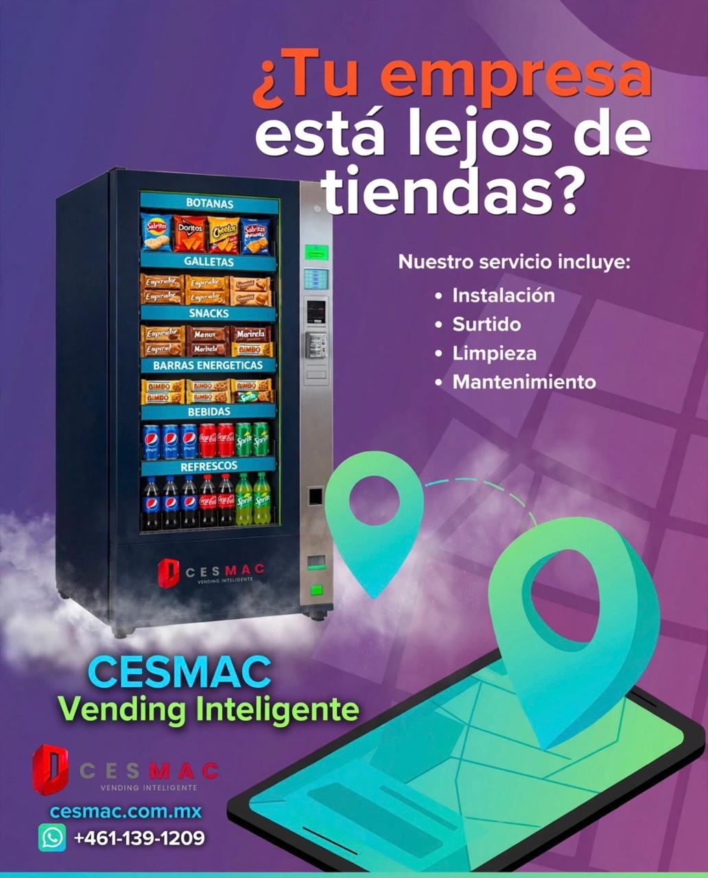 Servicio integral de máquinas vending CESMAC